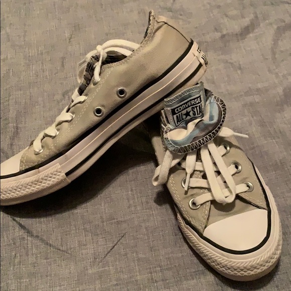 Converse gray double tongue camo - Picture 1 of 6